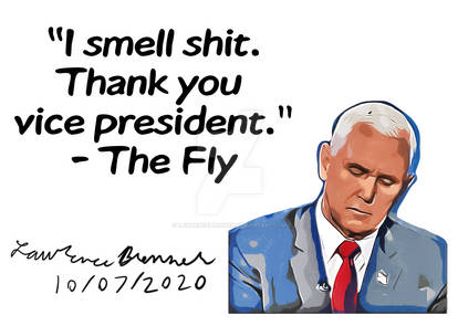 Pence Fly Political Cartoon