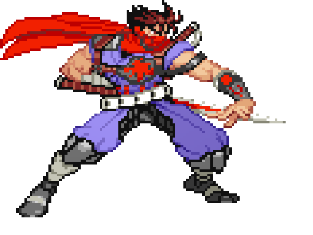 2014 Strider Hiryu MvC Sprite