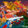 Super Robots vs the Kaiju