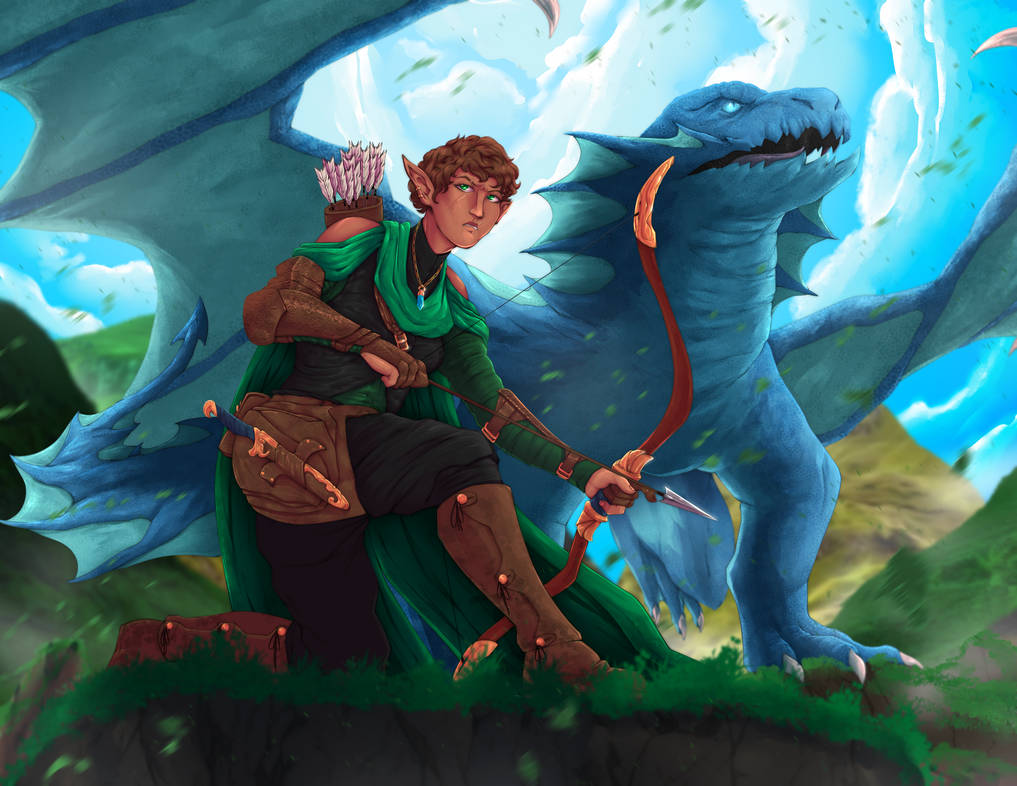 Drake Ranger Wood Elf Drakewarden Ranger by legendl0re on DeviantArt