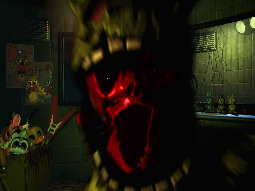 Spring Trap Scared Face Face Review Springtrap Jumpscare by POWEREM23 on DeviantArt