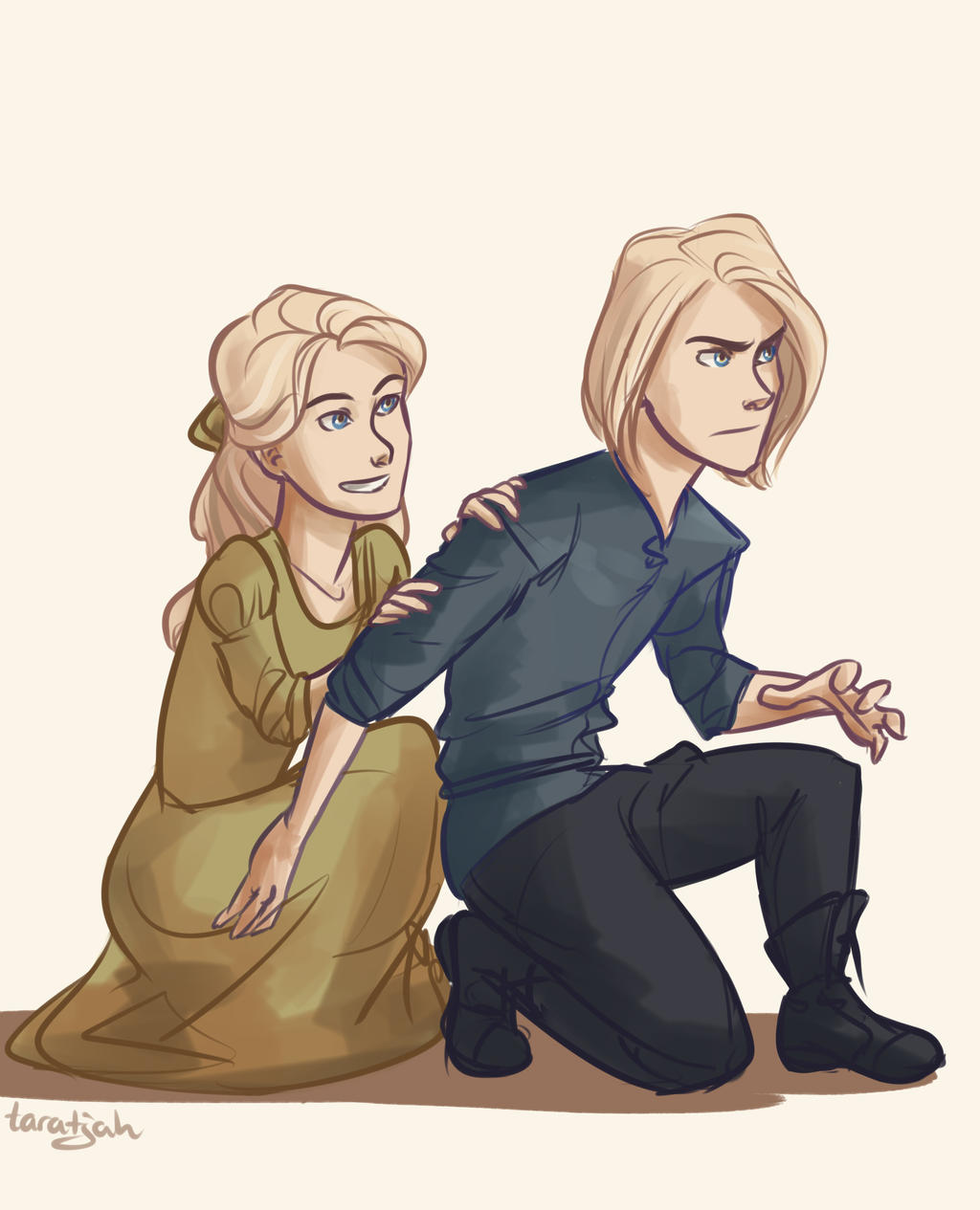 Aelin and Aedion by taratjah