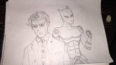 WIP - JJBA - Kira and Killer Queen