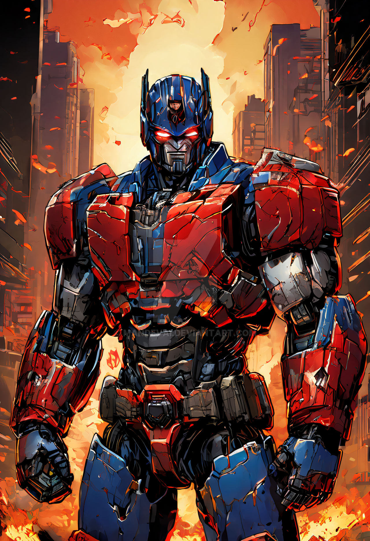 Optimus Prime Comic Books Style By Mandevai On DeviantArt optimus-prime-comic-books-style-by-mandevai-on-deviantart