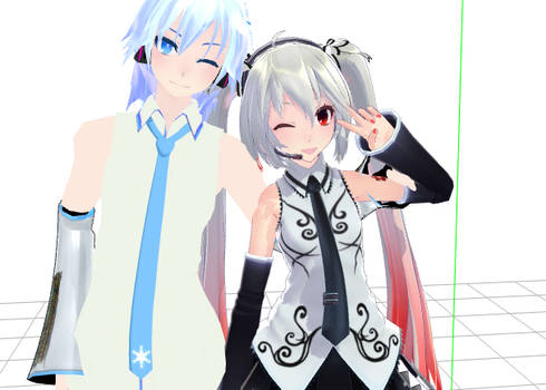 Mikuo and Miku are a cute couple? :3