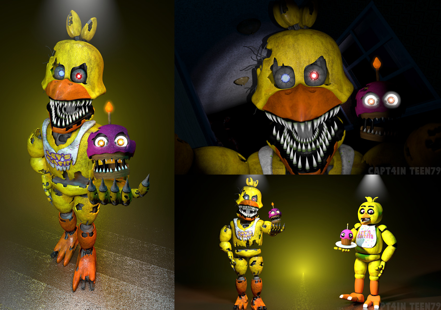 fnaf 4 nightmare chica by Fredbear7938 -- Fur Affinity [dot] net