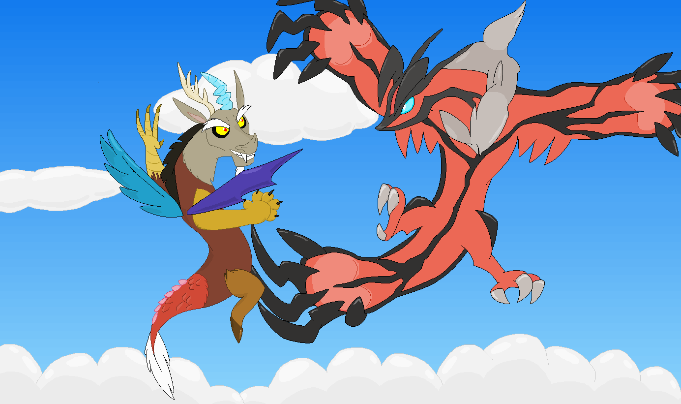 Yveltal vs. Discord by EmilyVanSlyke on DeviantArt