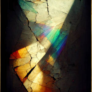 Light Through A Cracked Prism by Midjourney