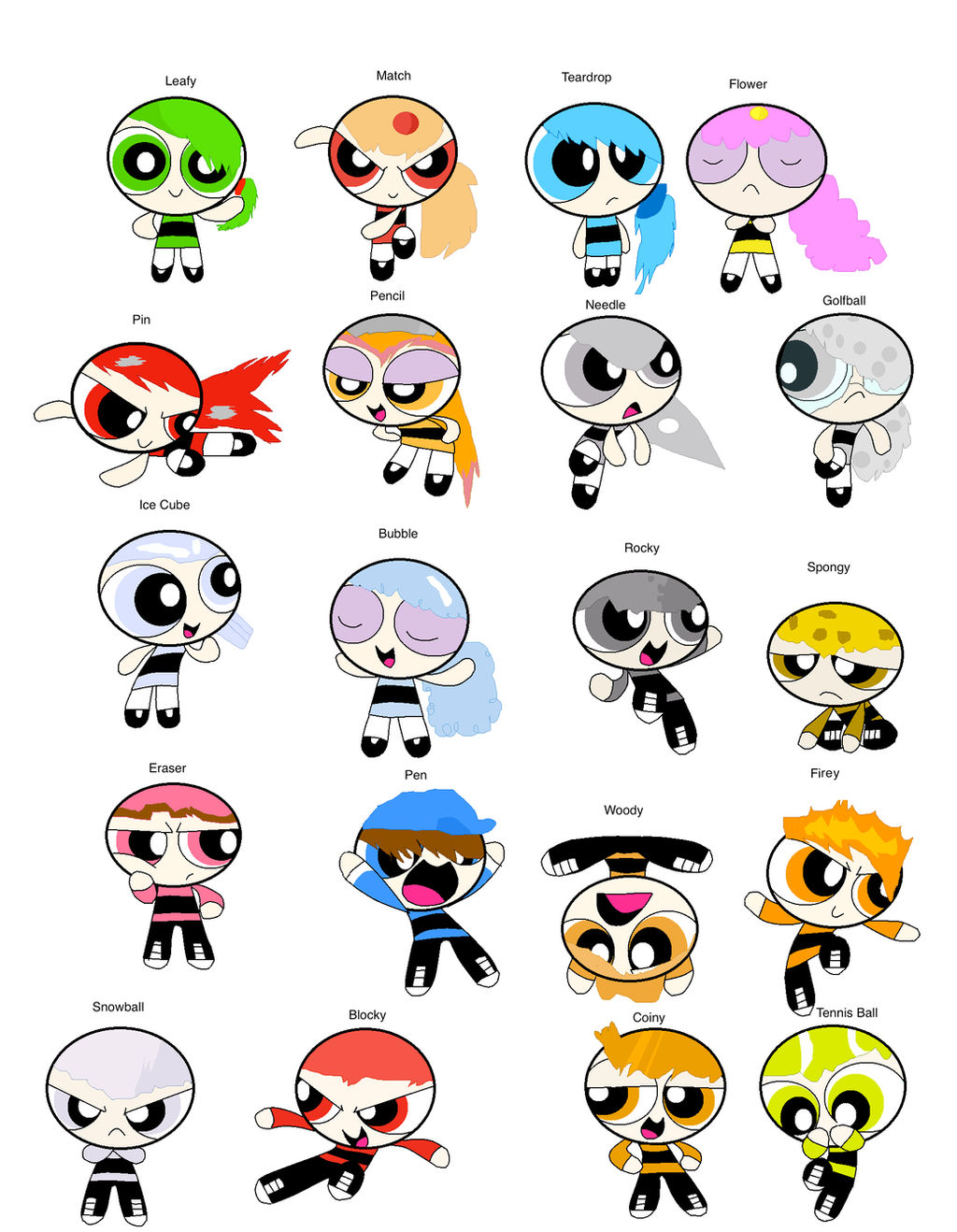 BFDI Powerpuffed