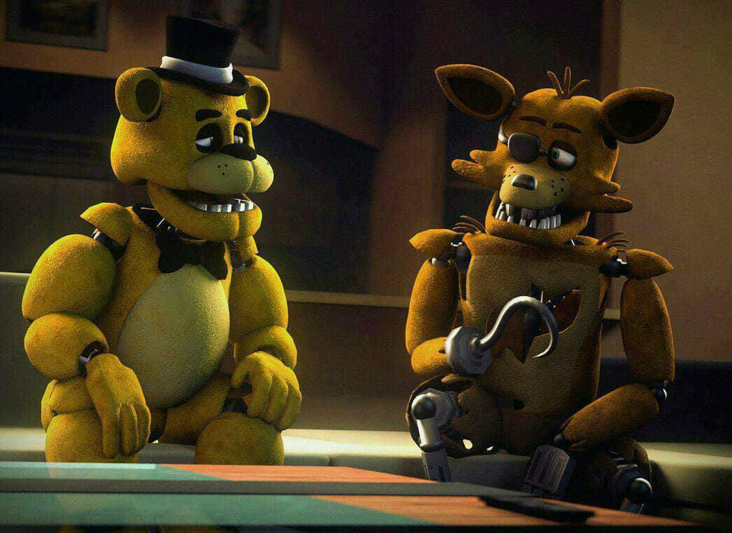 a little time with foxy and golden Freddy by goldenofficer505 on DeviantArt