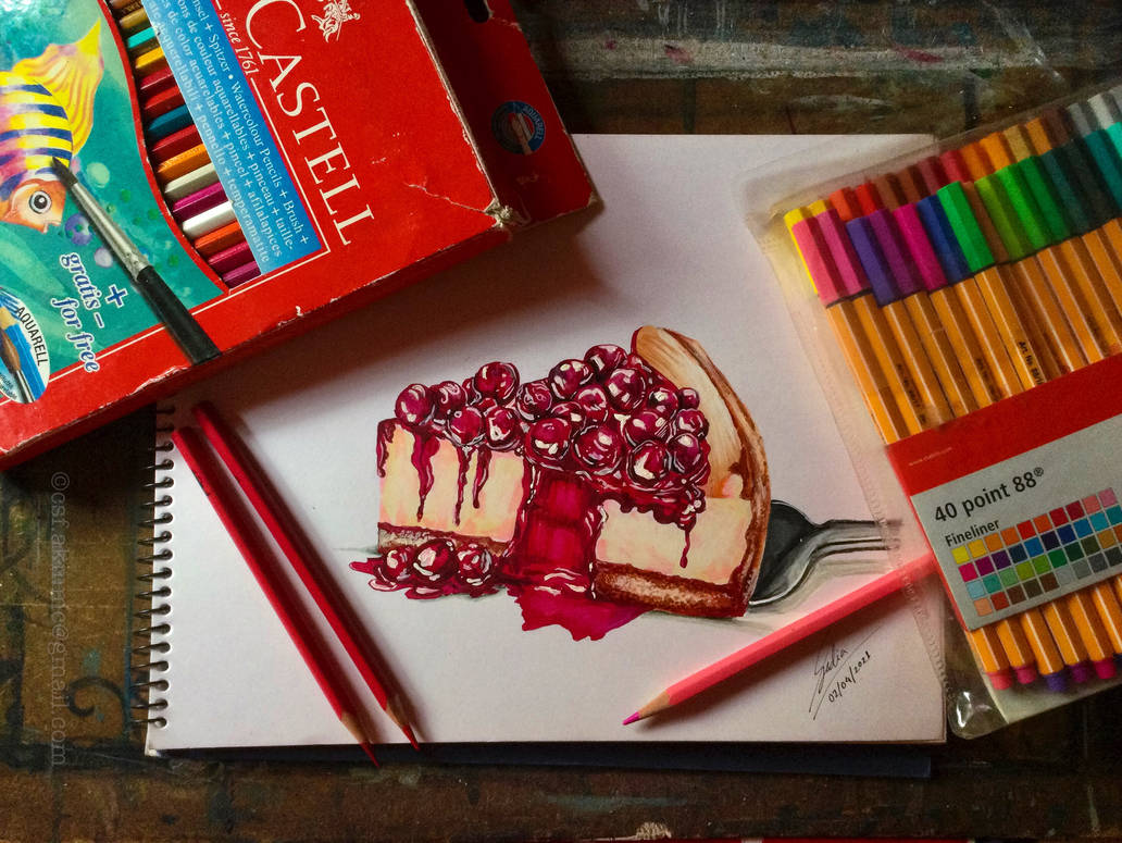Blue Raspberry Cake Drawing Blueberry Cake by alpona01 on DeviantArt