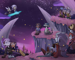 Stargazing on the Boiling Isles (commission work)