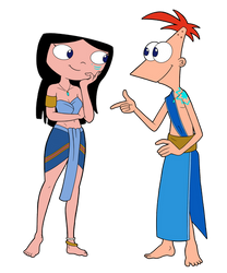 Phineas and Isabella in Atlantis