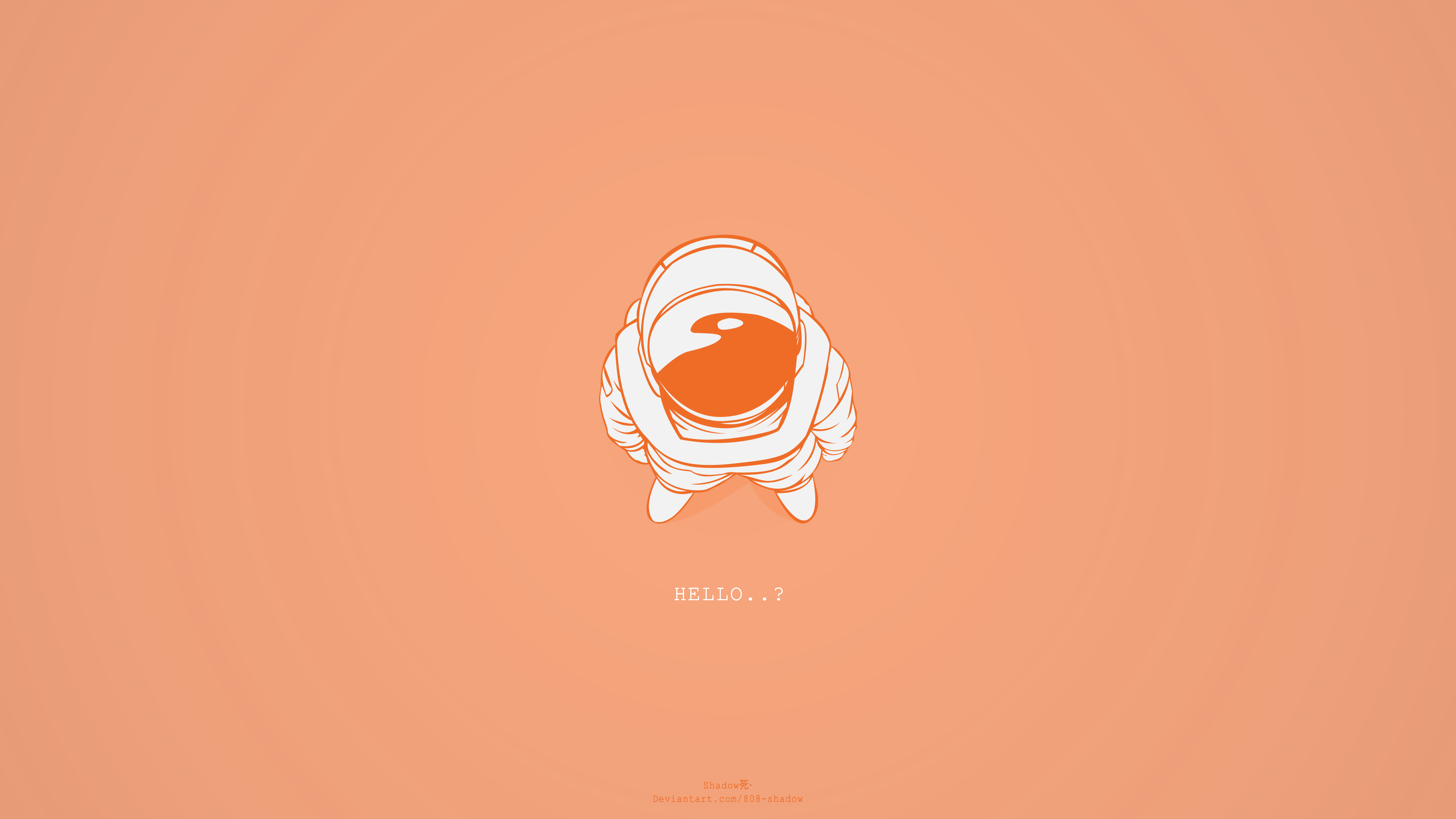 Hello..? - Astronaut Orange Wallpaper by 808-Shadow on DeviantArt Hello..? - Astronaut Orange Wallpaper by 808-Shadow on DeviantArt