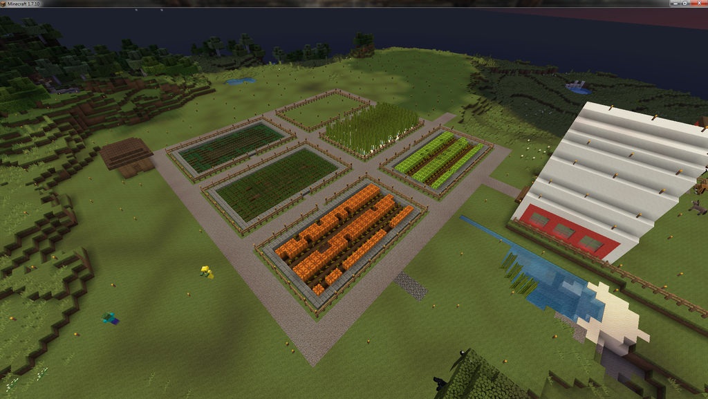 Minecraft Farm by Lustuad on DeviantArt