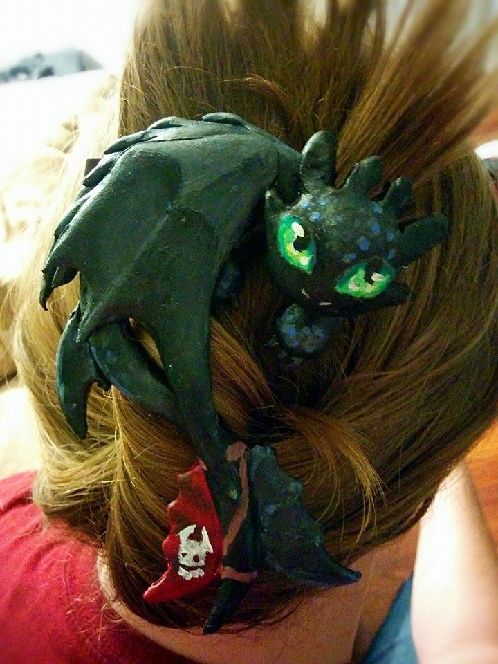 Toothless - Hair clip