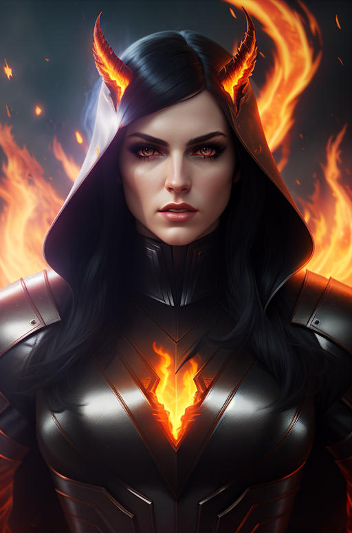 Demon Woman - Hellfire by KumaVerse on DeviantArt
