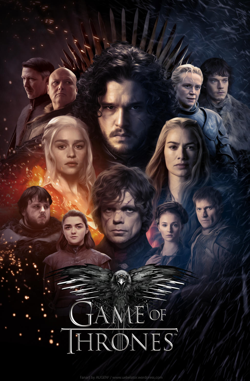 Game of Thrones fanart poster by Uebelator on DeviantArt Game of Thrones fanart poster by Uebelator on DeviantArt