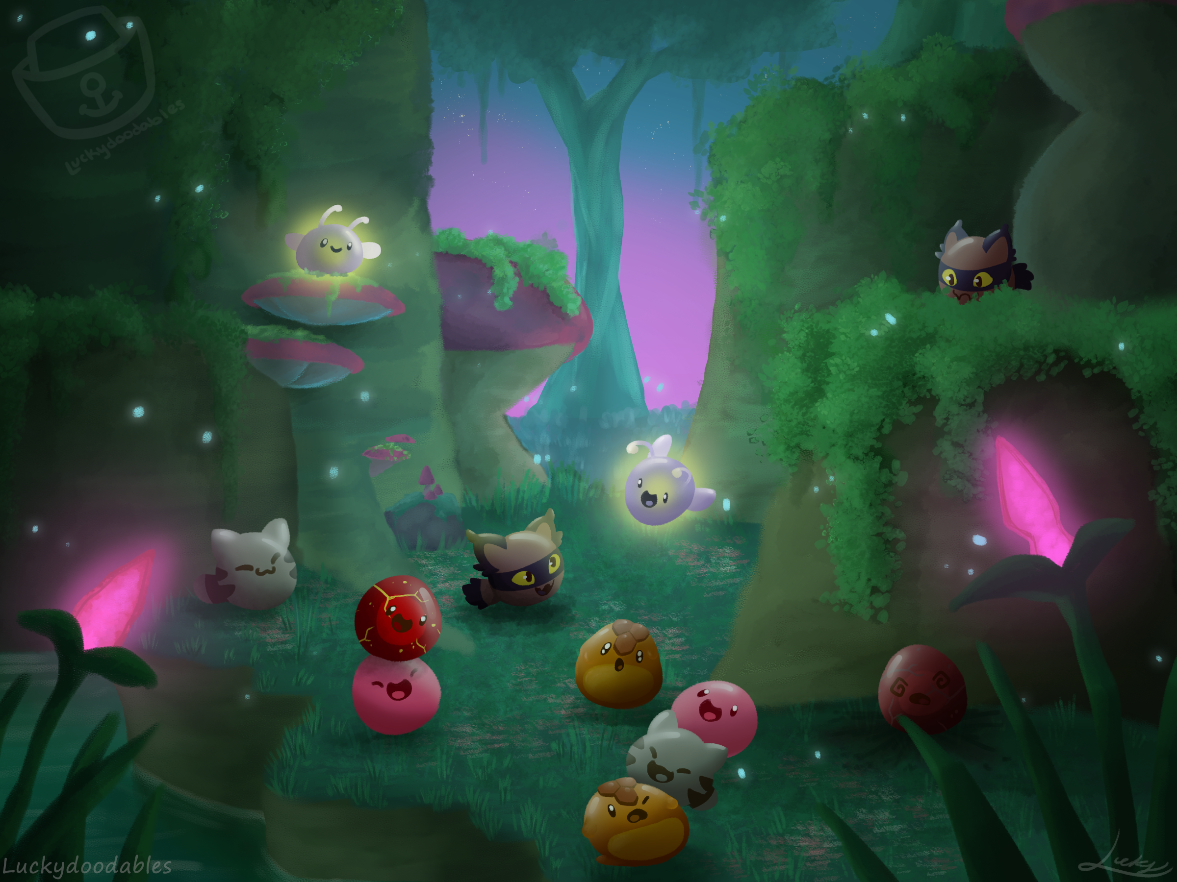 Moss Blanket Slimes by Press-X-Props on DeviantArt