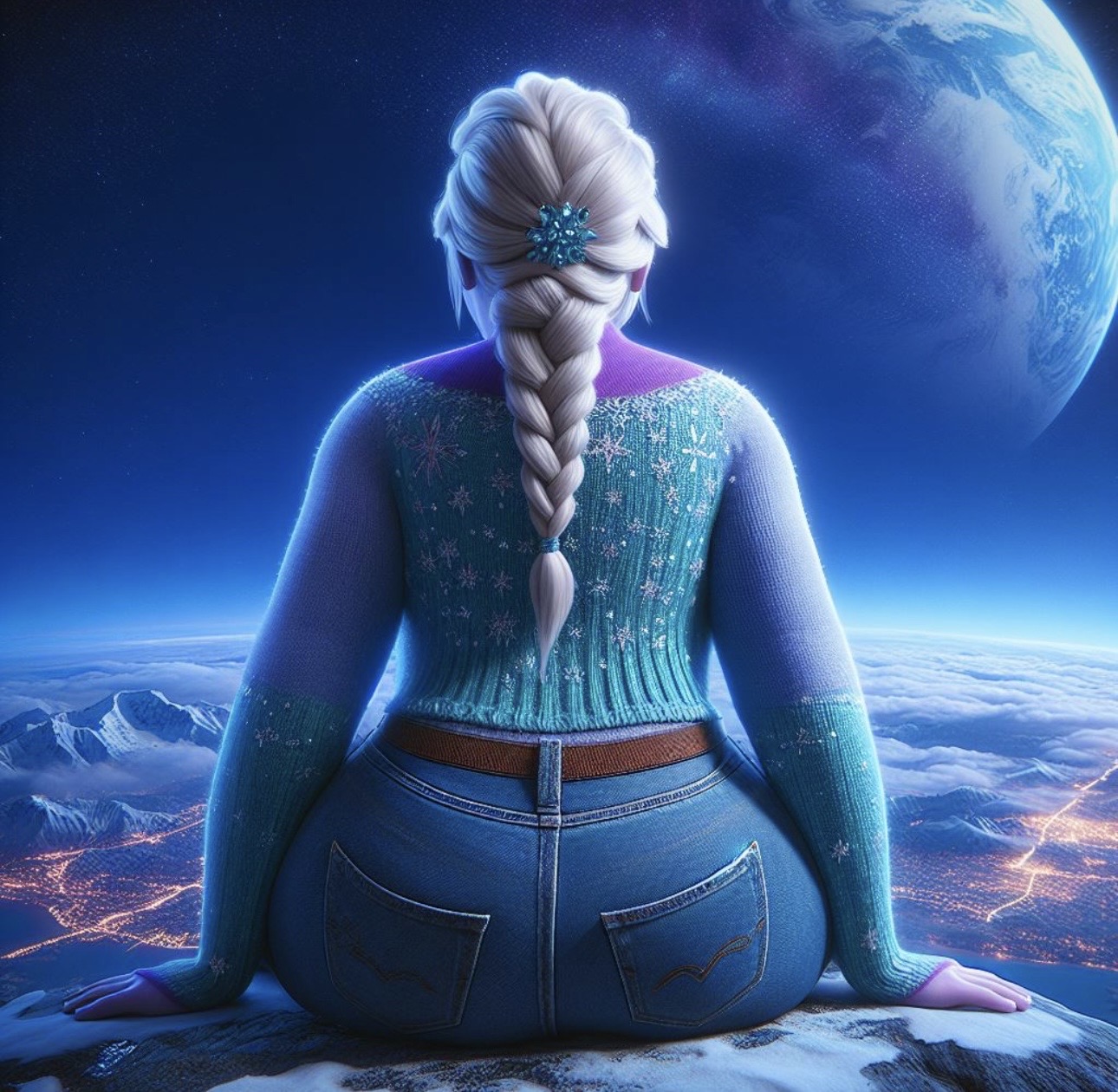 Giantess Elsa(AI) 8 by Lavander666 on DeviantArt