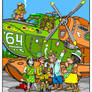 Inspecting floatplane Speed Week 1935 (color)