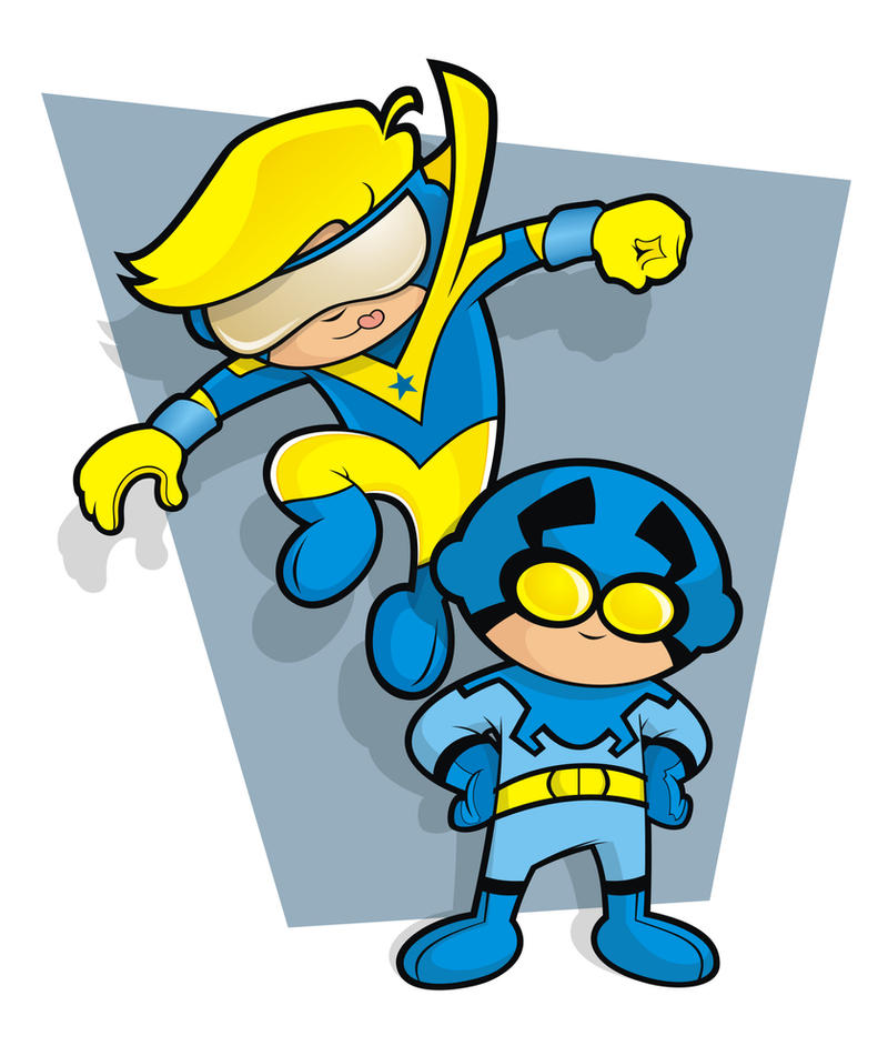 Blue Beetle and Booster Gold