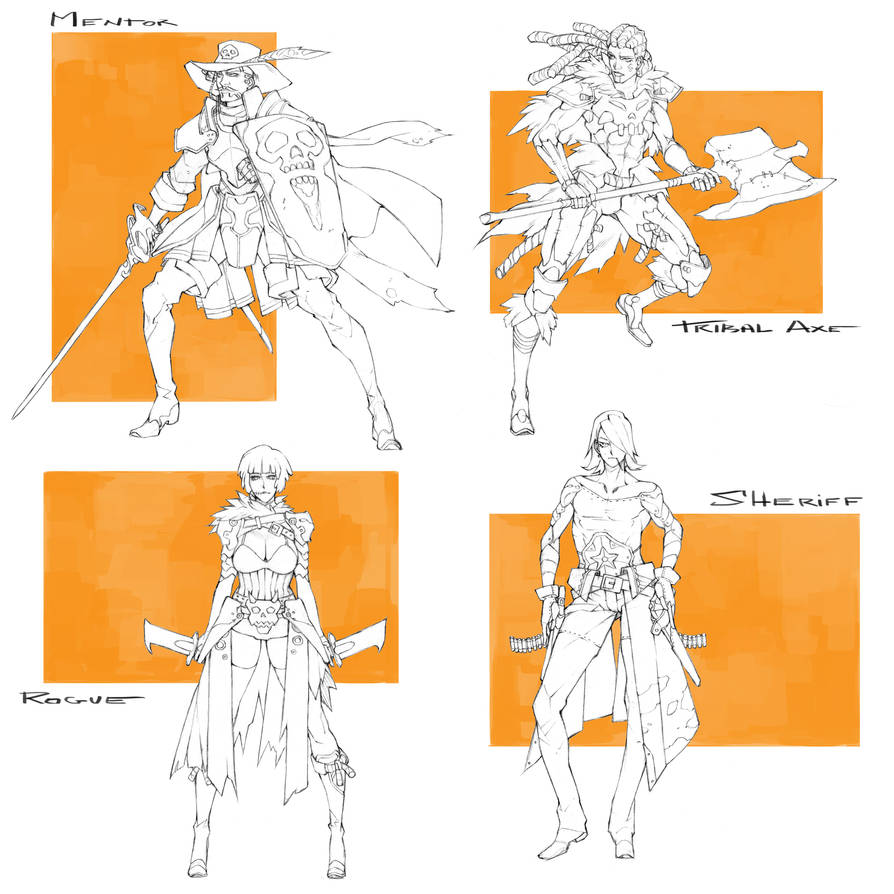Character Drafts #24 - Open by MizaelTengu on DeviantArt