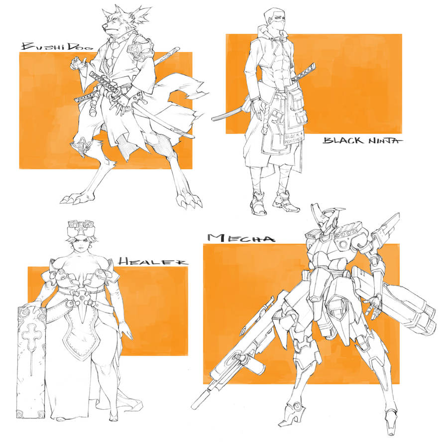 Character Drafts #29 by MizaelTengu on DeviantArt