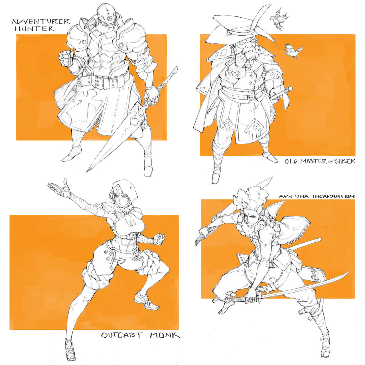 Character Drafts #35 by MizaelTengu on DeviantArt