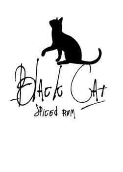 Black Cat Spiced Rum label