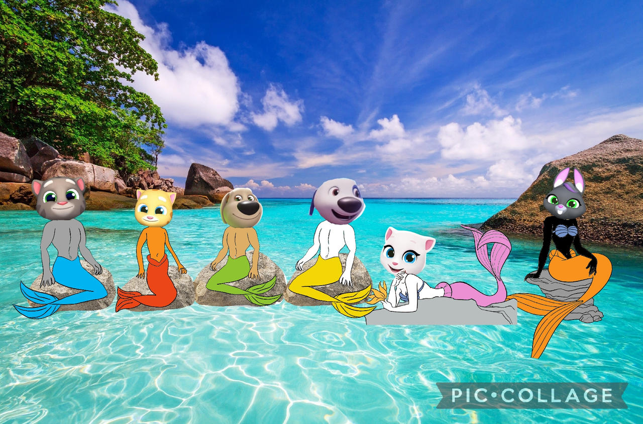 Talking Friends at mermaid laggoon by Christhemerfolkguy on DeviantArt