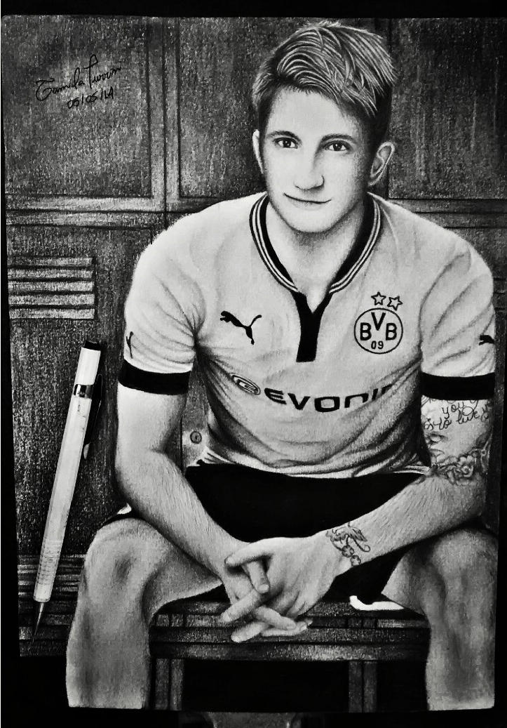 Marco Reus, pencil drawing. by CamilaTurrini on DeviantArt