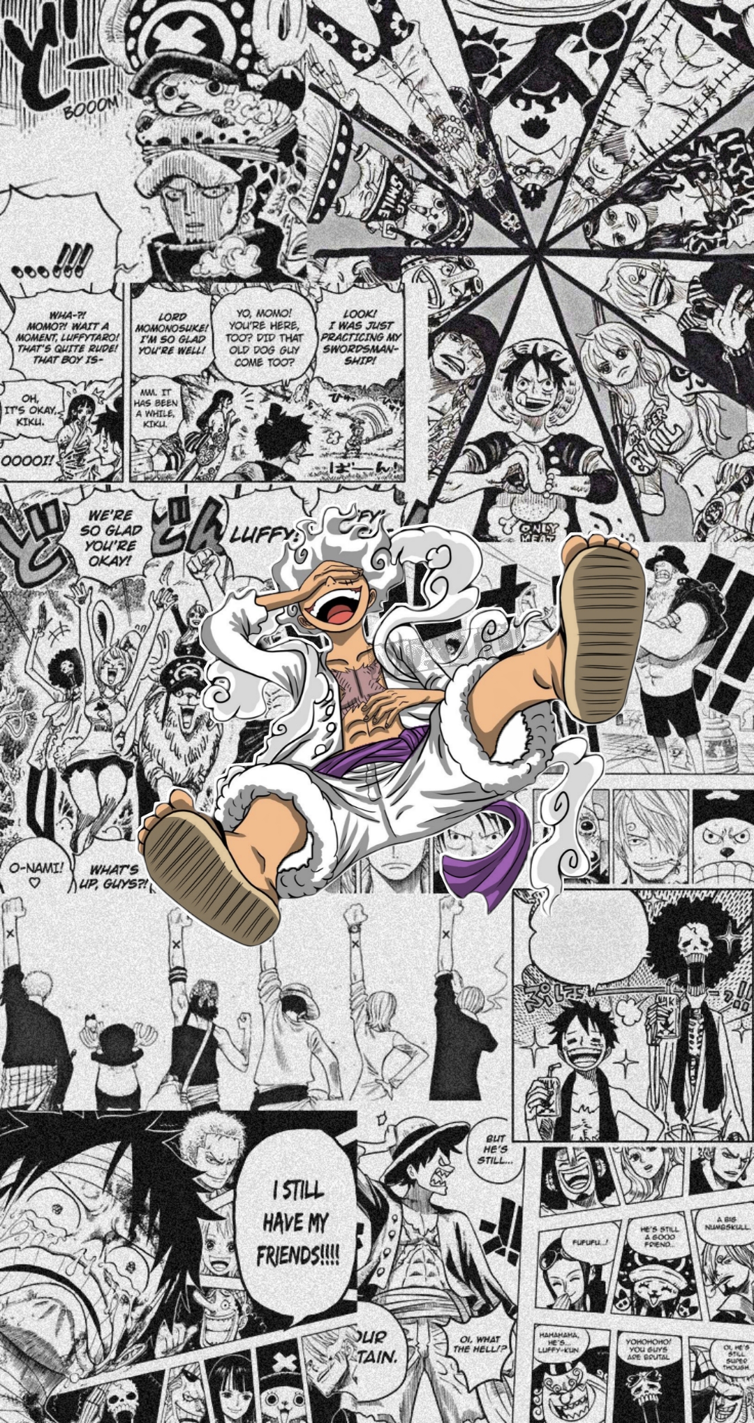 Full HD)Luffy Sun God Nika (Gear 5) - Manga Panel by MaJuuuuuu on DeviantArt