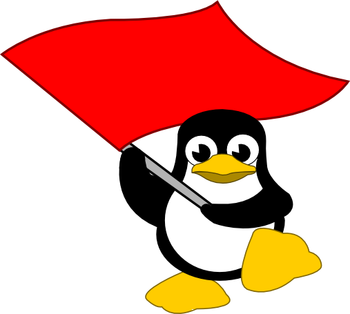 Tux bandera