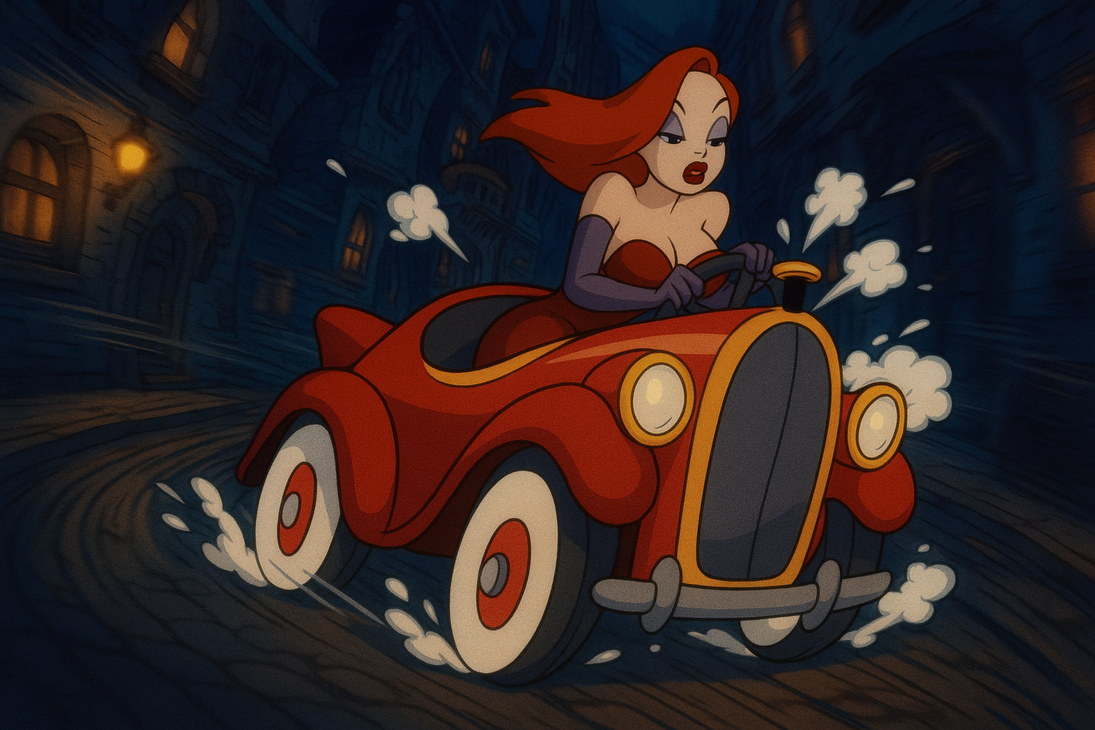 Characters Like Jessica Rabbit Jessica Rabbit driving through toon-town in 313 by Scout-leader on ...
