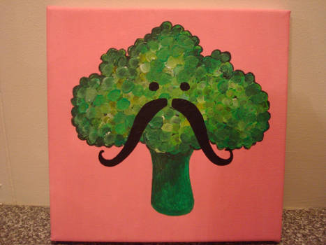 Broccoli with a moustache