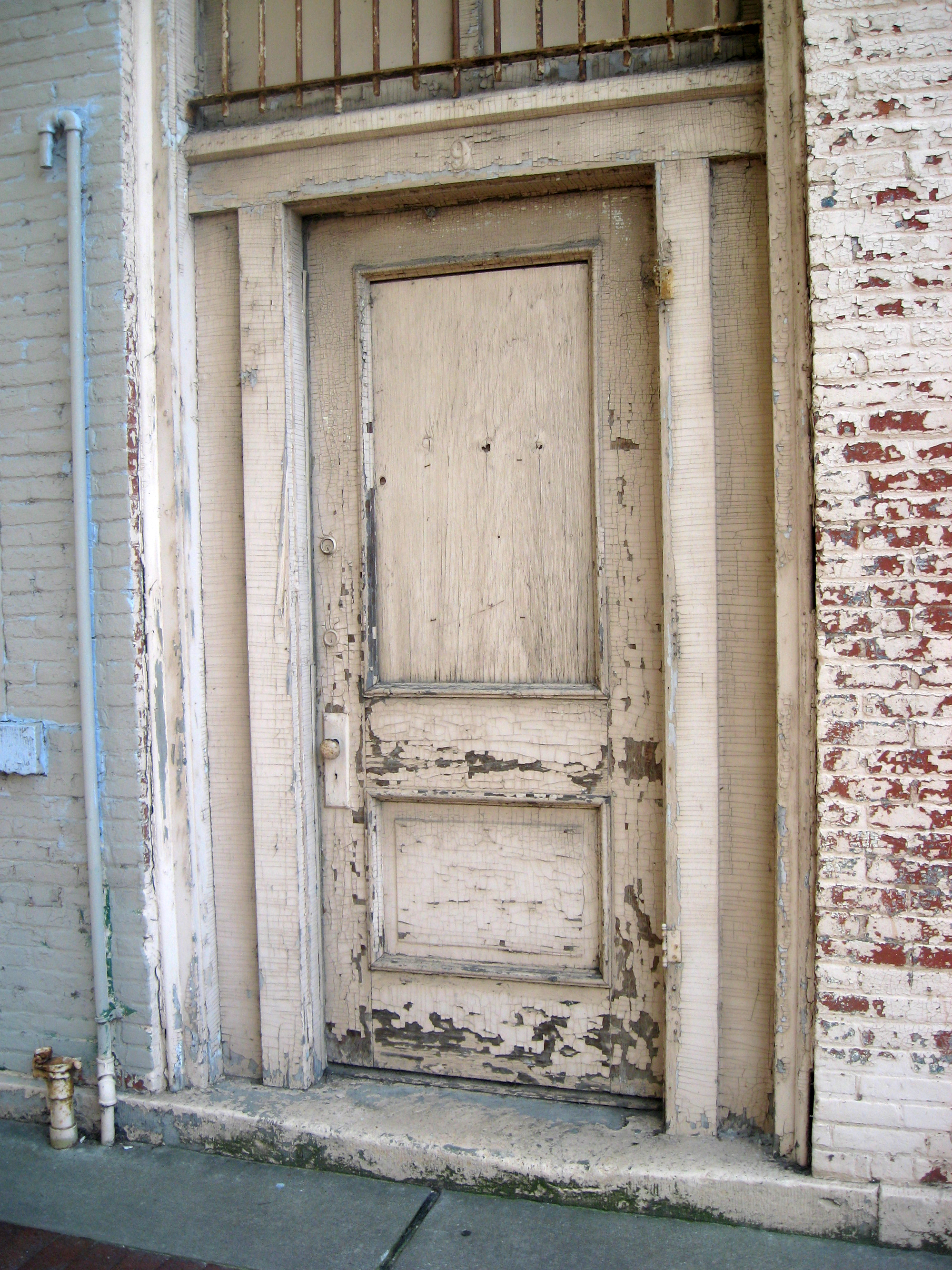 Whitewashed Door