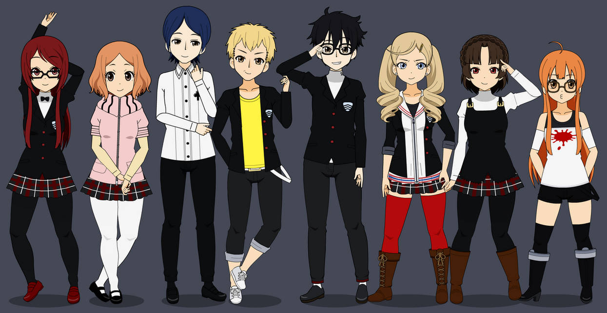 P5 School Outfits (Exports) by CammiCutie on DeviantArt