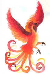 Watercolor Phoenix