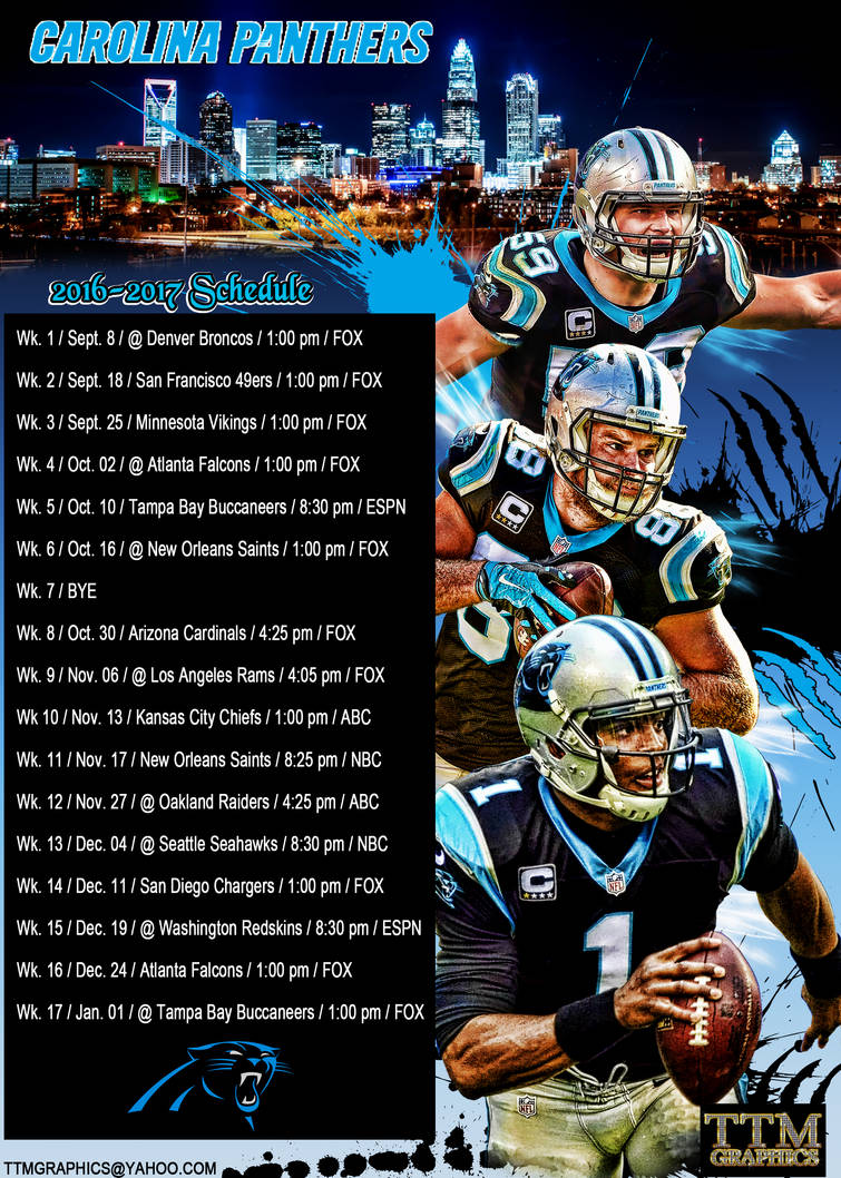 Panthers 2016 Schedule Panthers 2016 Schedule