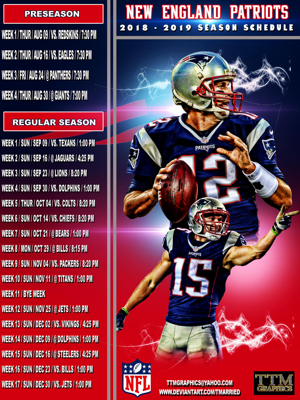 2018 2019 Season Schedule new England Patriots By Tmarried On DeviantArt 2018-2019-season-schedule-new-england-patriots-by-tmarried-on-deviantart