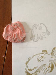 Cartoon Cuttlefish Stamp