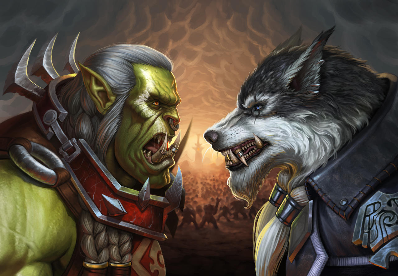 Saurfang vs Greymane Fan Art
