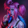 Cyberpunk Nightclub Girl