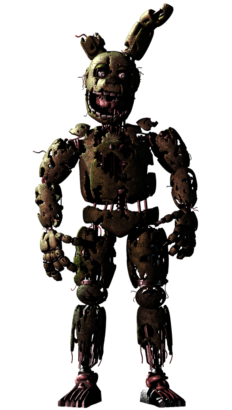 Springtrap Rare Screen Full Body Render by ArchosaursGalore on DeviantArt