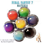 Final Fantasy 7: Materia Pins by BurningArtist