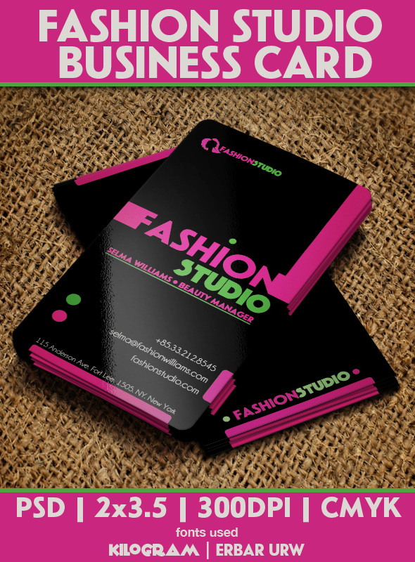 Fashion Studio Business Card