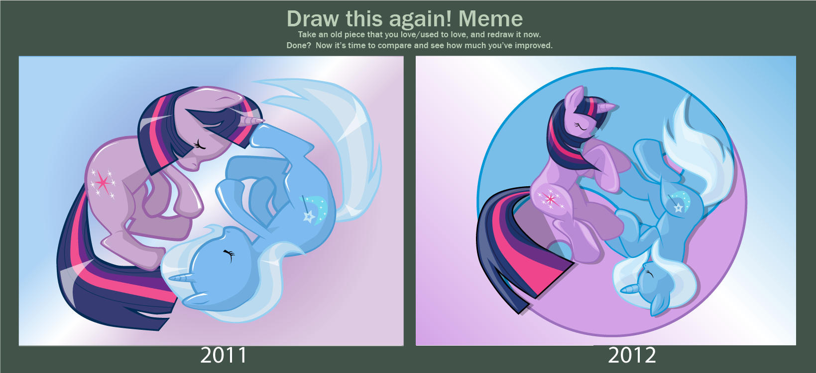 Draw this again Meme: Two Sides