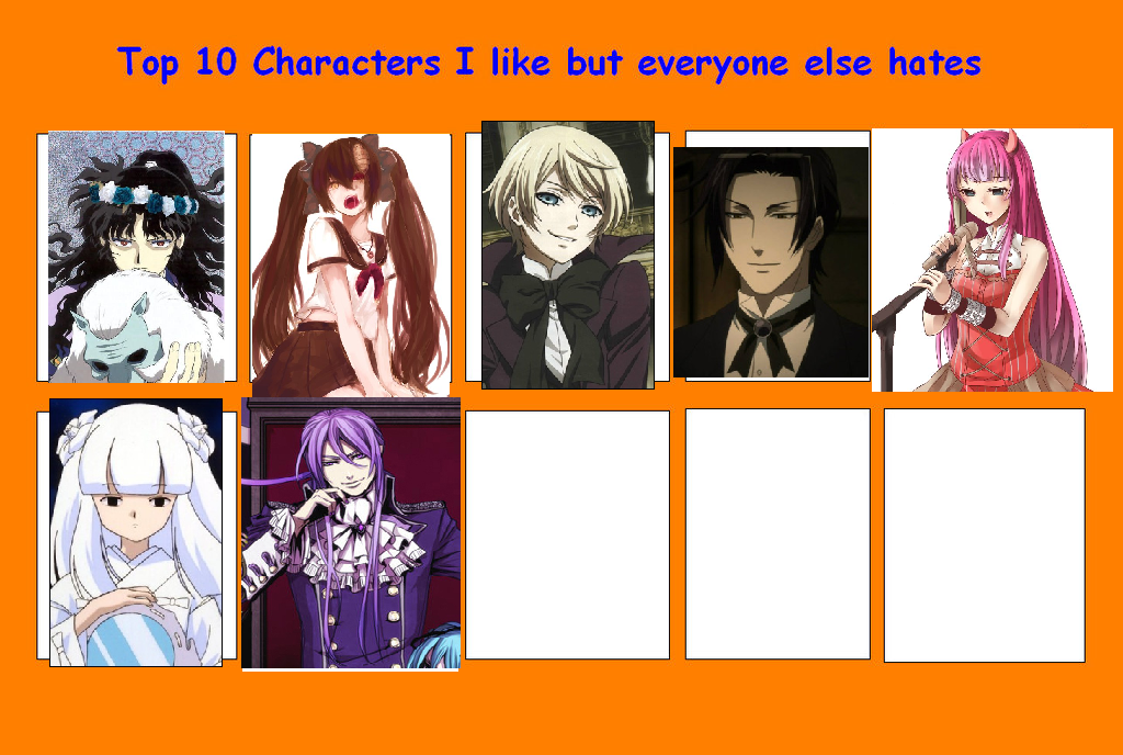 My Seven Characters I Like But Everyone Else Hates