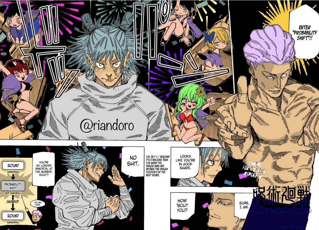 JJK 187 Hakari vs Kashimo Colored by riandoro on DeviantArt